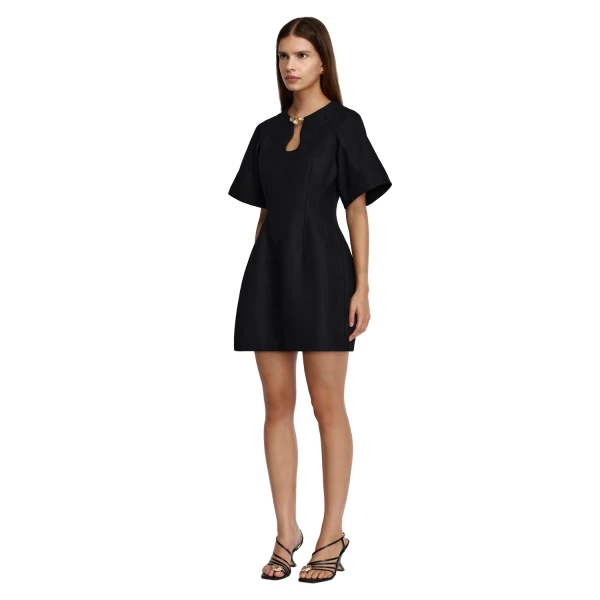 Acler Picts Mini Dress in Black, view 2