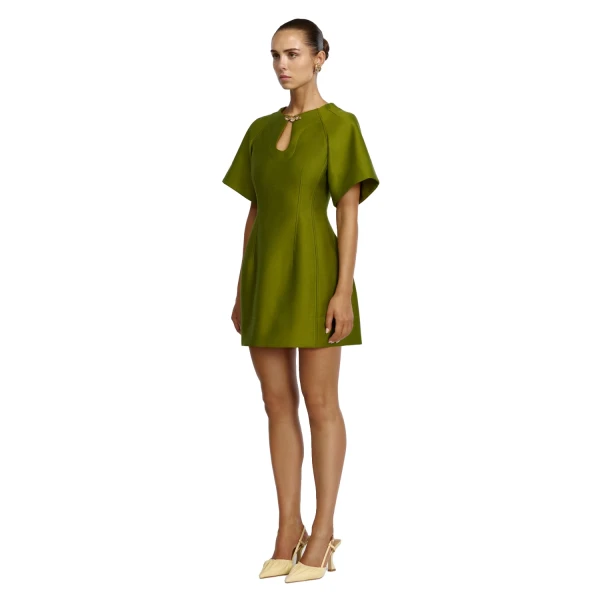 Acler Picts Mini Dress in Cardamom, view 2