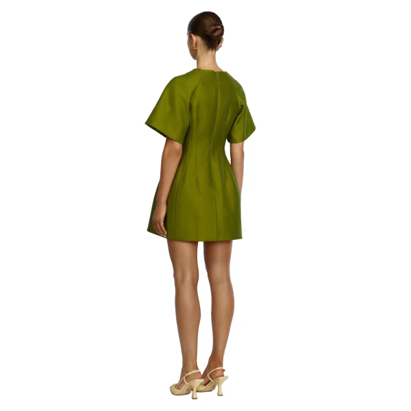 Acler Picts Mini Dress in Cardamom, view 3