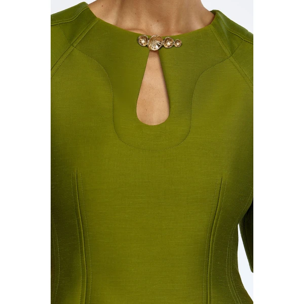 Acler Picts Mini Dress in Cardamom, view 4
