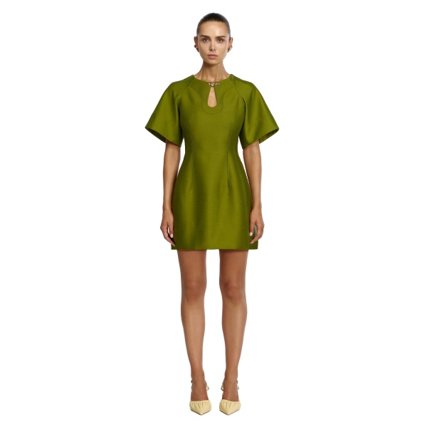 Acler Picts Mini Dress in Cardamom