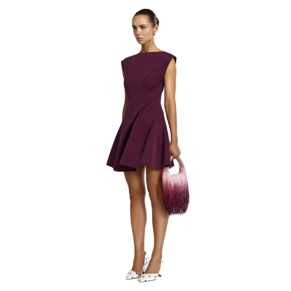 Acler Piddington Mini Dress in Boysenberry, view 2