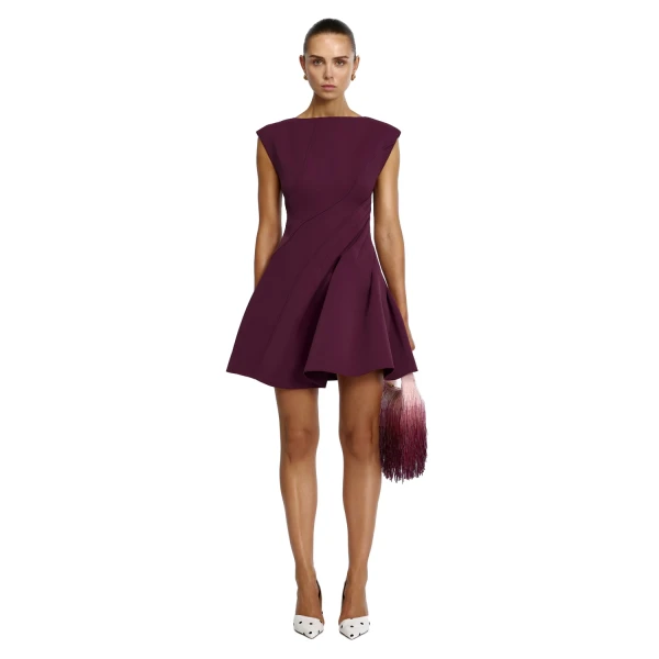 Piddington Mini Dress in Boysenberry