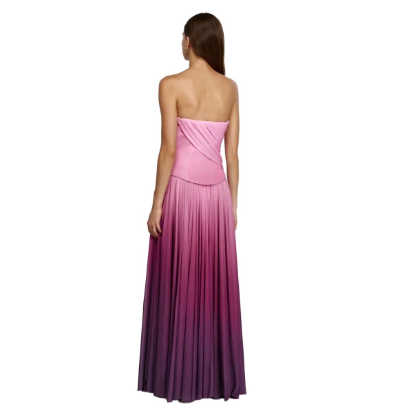 Acler Primley Maxi Dress in Bordeaux Haze, view 3