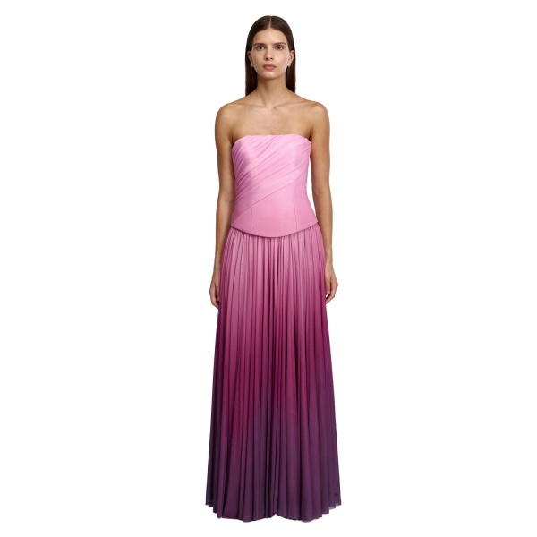 Acler Primley Maxi Dress in Bordeaux Haze