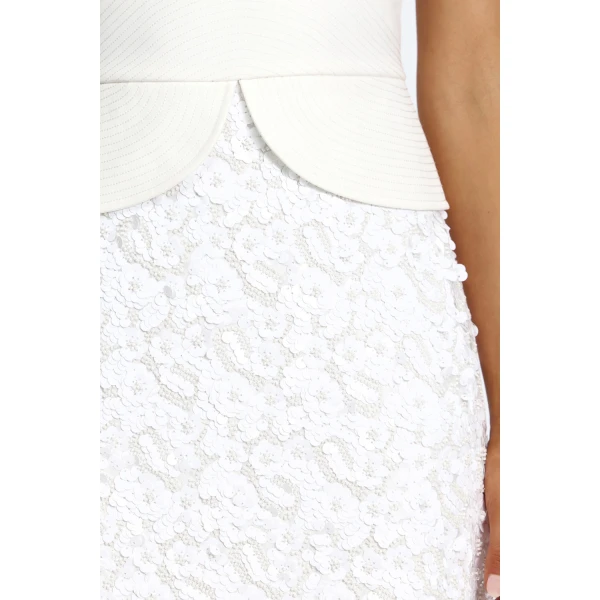 Acler Pryde Maxi Dress in Ivory, view 4
