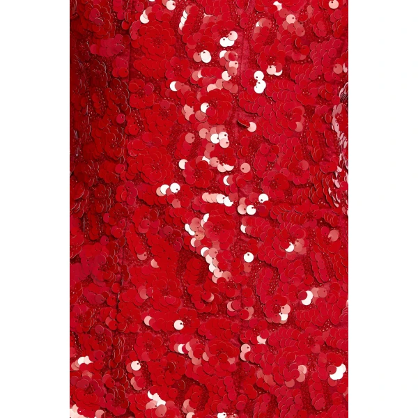 Acler Pryde Mini Dress in Spicy Red, view 4
