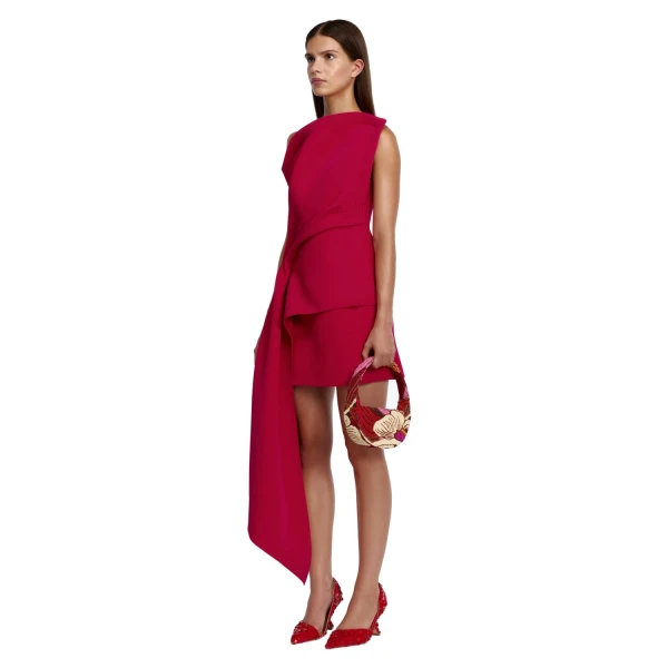 Acler Quindus Mini Dress in Berry, view 2