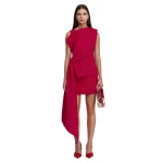 Acler Quindus Mini Dress in Berry