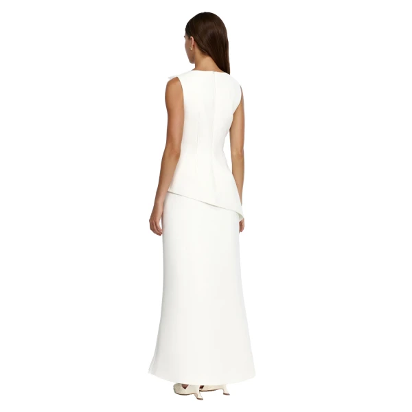 Acler Quindus Skirt in Ivory, view 3