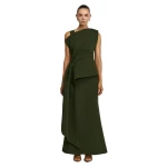 Acler Quindus Skirt in Shadow Green