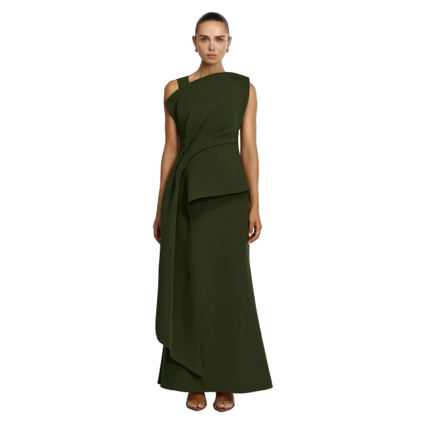 Quindus Skirt in Shadow Green