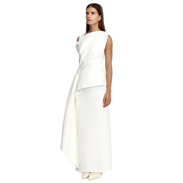Acler Quindus Top in Ivory, view 2