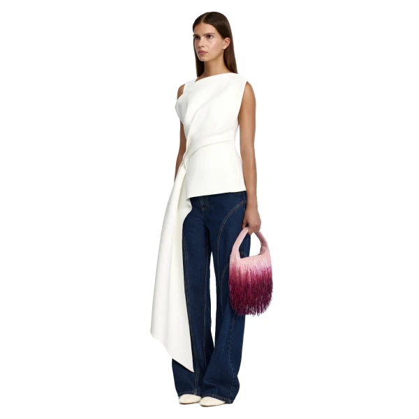 Acler Quindus Top in Ivory, view 6