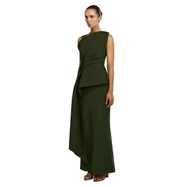 Acler Quindus Top in Shadow Green, view 2