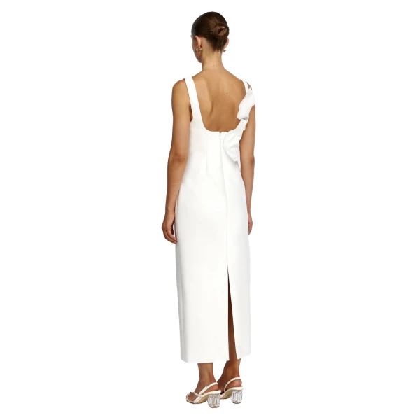 Acler Radburn Maxi Dress in Ivory, view 3