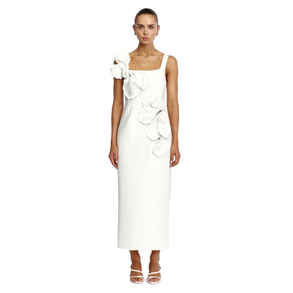 Acler Radburn Maxi Dress in Ivory