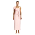 Acler Radburn Maxi Dress in Soft Flamingo