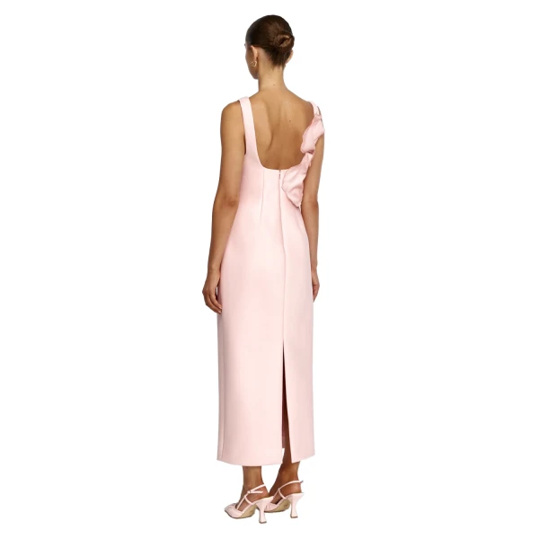 Acler Radburn Maxi Dress in Soft Flamingo, view 3