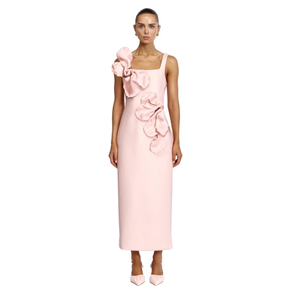 Acler Radburn Maxi Dress in Soft Flamingo