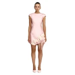 Acler Radburn Mini Dress in Lily In Bloom