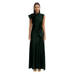 Acler Ramshaw Maxi Dress in Midnight Green