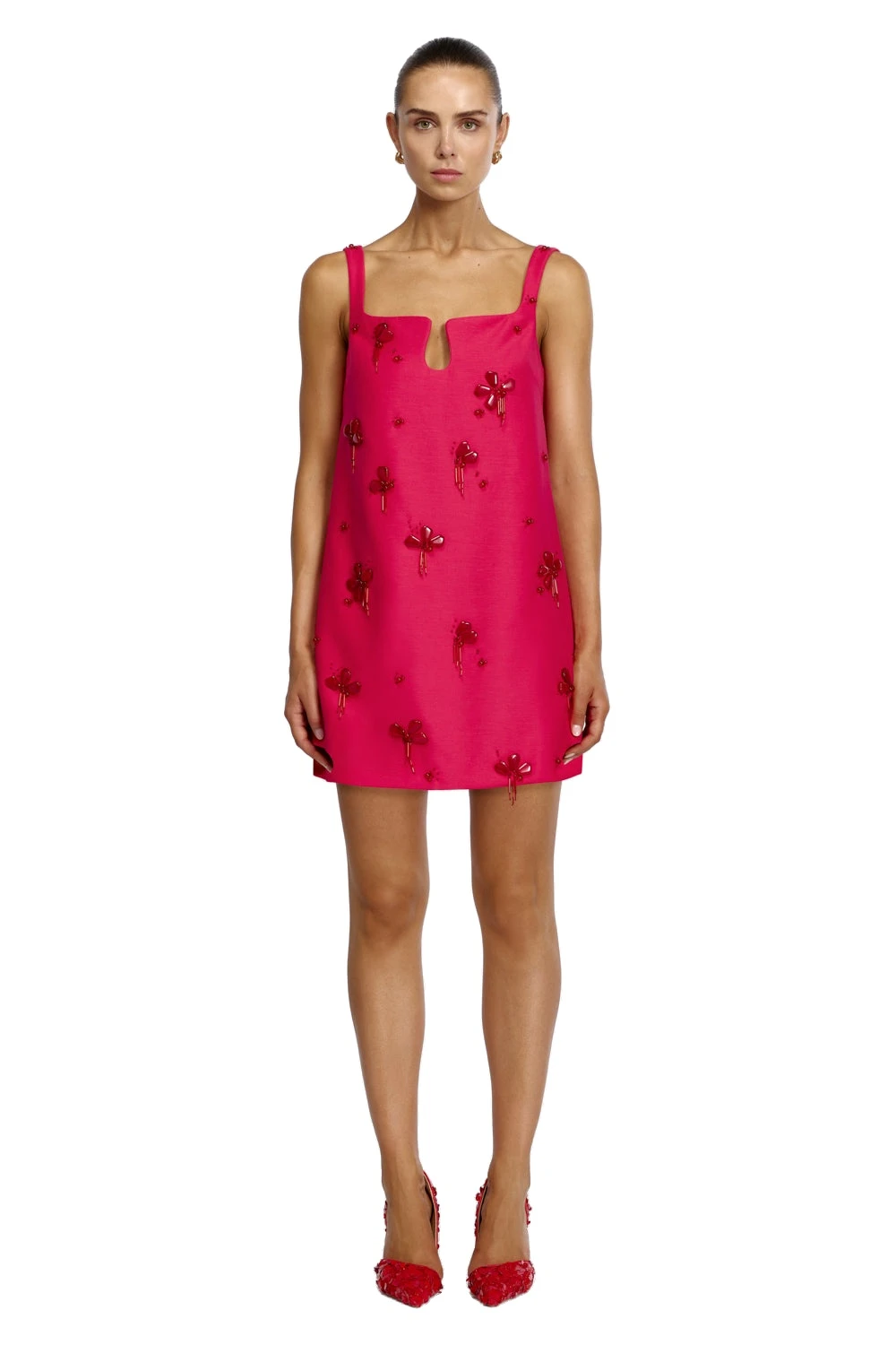 Acler Rex Mini Dress in Corte Pink, Pink Dresses