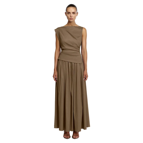 Robakker Maxi Dress in Sepia
