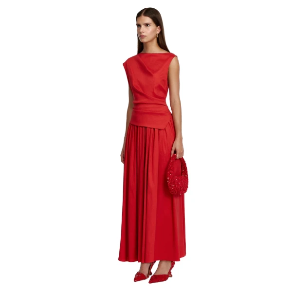 Acler Robakker Maxi Dress in Spicy Red, view 2