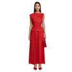 Acler Robakker Maxi Dress in Spicy Red