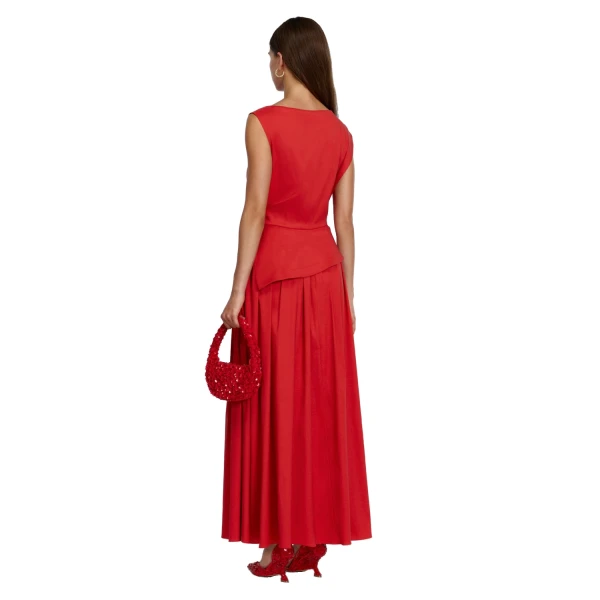 Acler Robakker Maxi Dress in Spicy Red, view 3