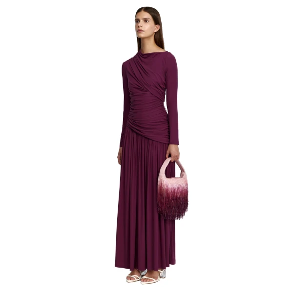 Acler Stamford Maxi Dress in Boysenberry, view 2