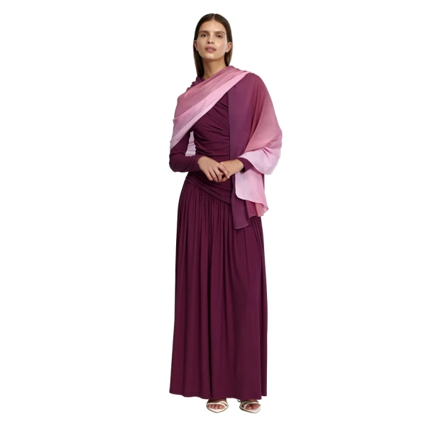 Acler Stamford Maxi Dress in Boysenberry, view 5