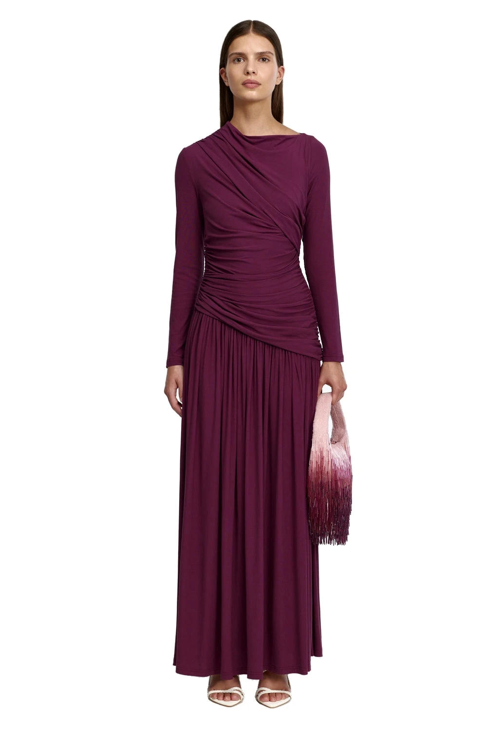 Acler Stamford Maxi Dress in Boysenberry, Purple Dresses