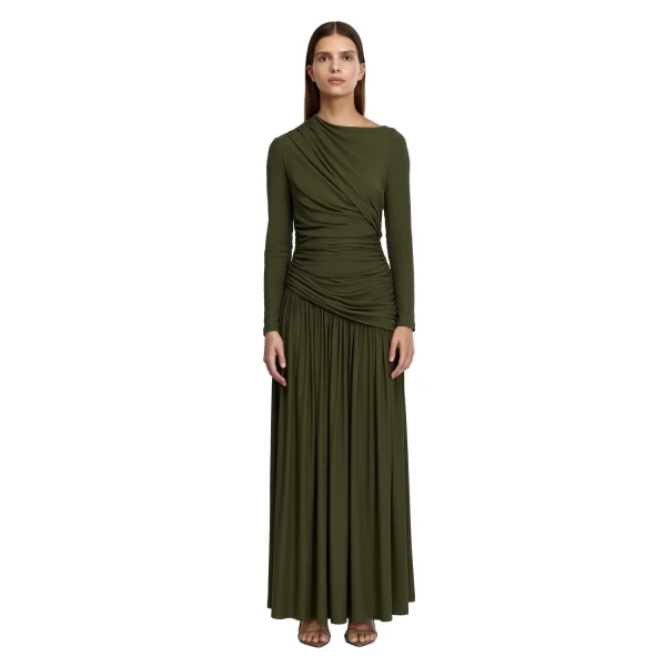Stamford Maxi Dress in Shadow Green