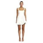Acler Winchester Mini Dress in Ivory