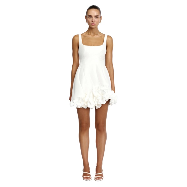 Acler Winchester Mini Dress in Ivory