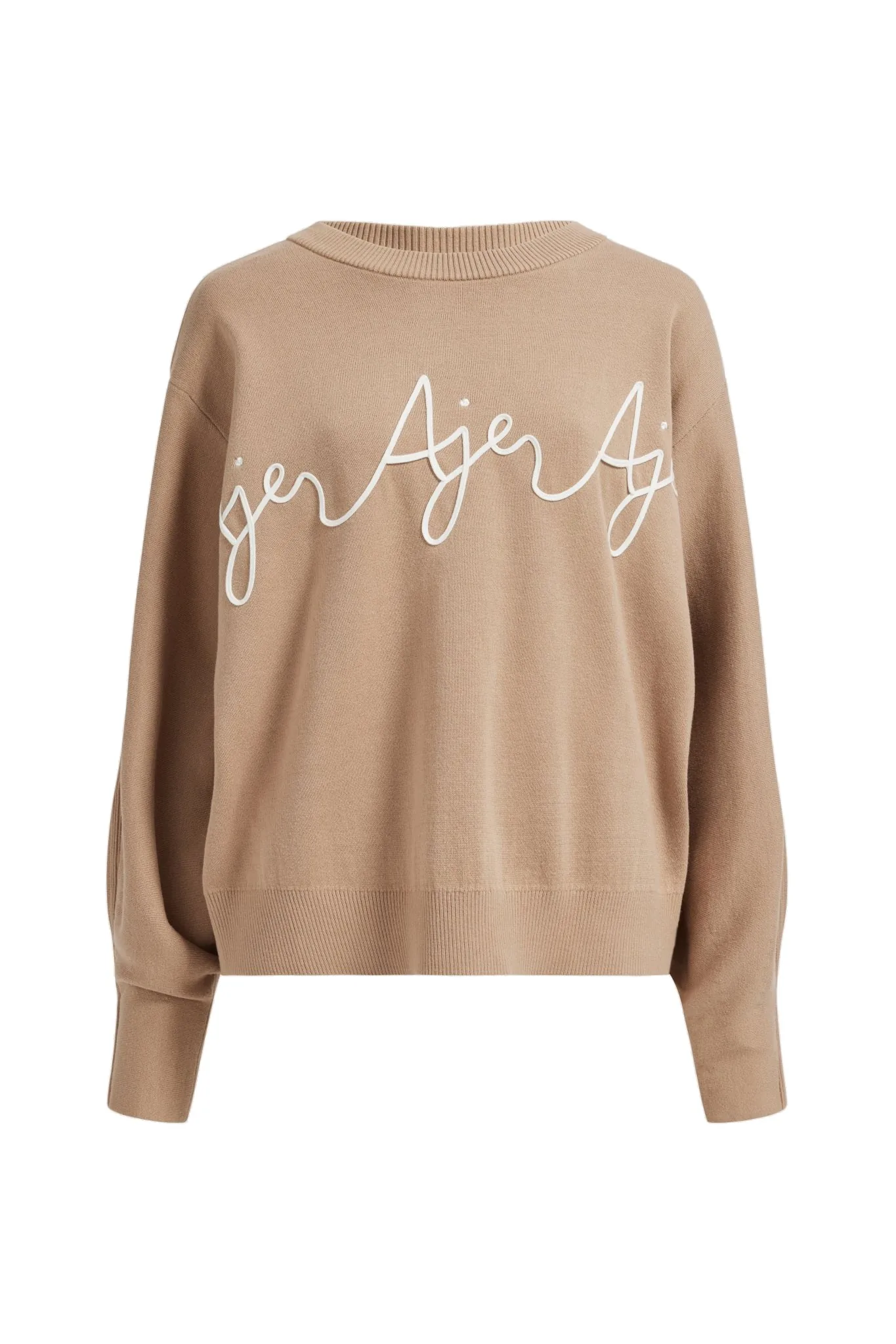 Aje Brigitte Logo Knit Jumper Australia Signature Knitwear – Luxury Shoes Aje Brigitte Logo Knit Jumper