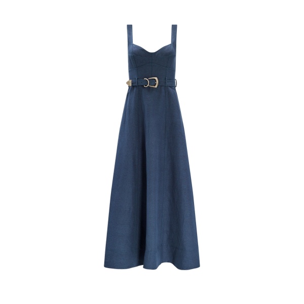 Aje Canvas Midi Dress