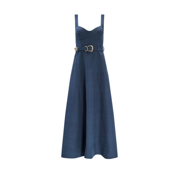 Canvas Midi Dress