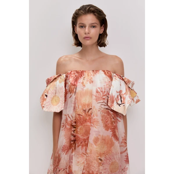 Rust Native Floral dresses