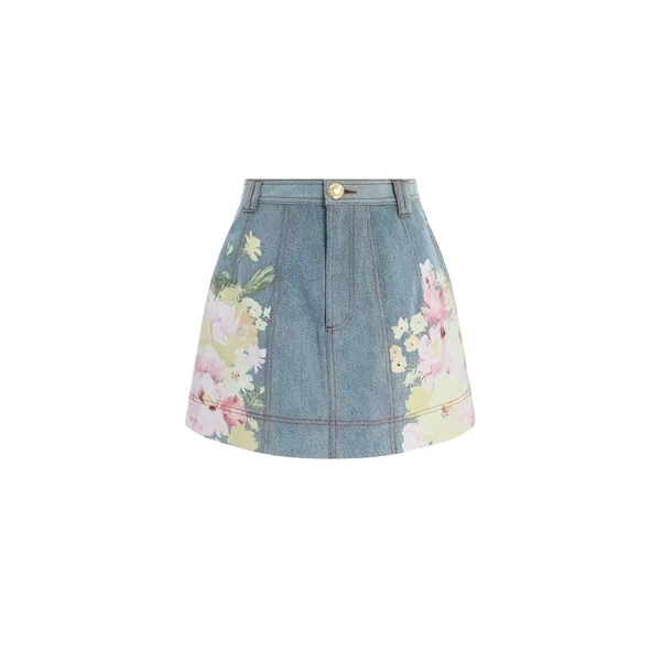 Daisy Denim Mini Skirt