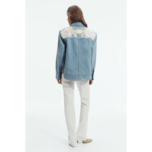 Aje Daisy Denim Shirt