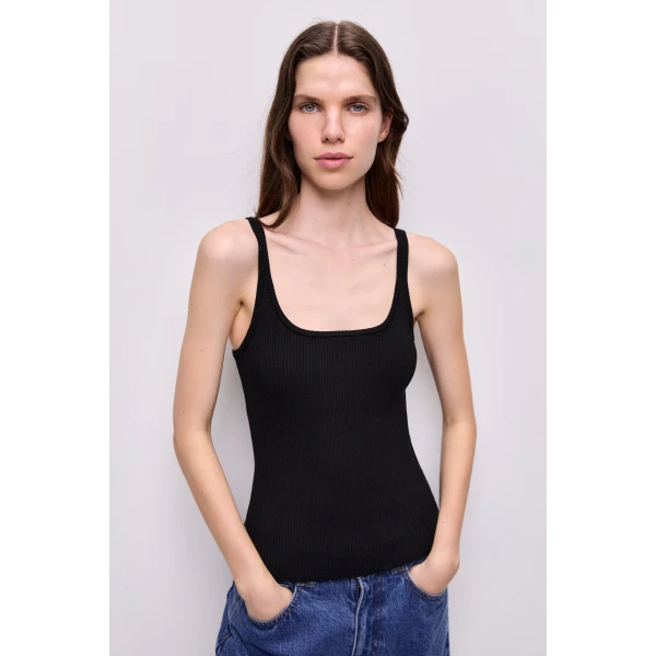 Black knitwear