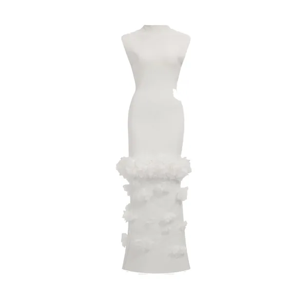 Aje Fleura Knit Midi Dress