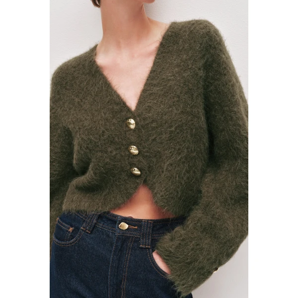 Khaki knitwear