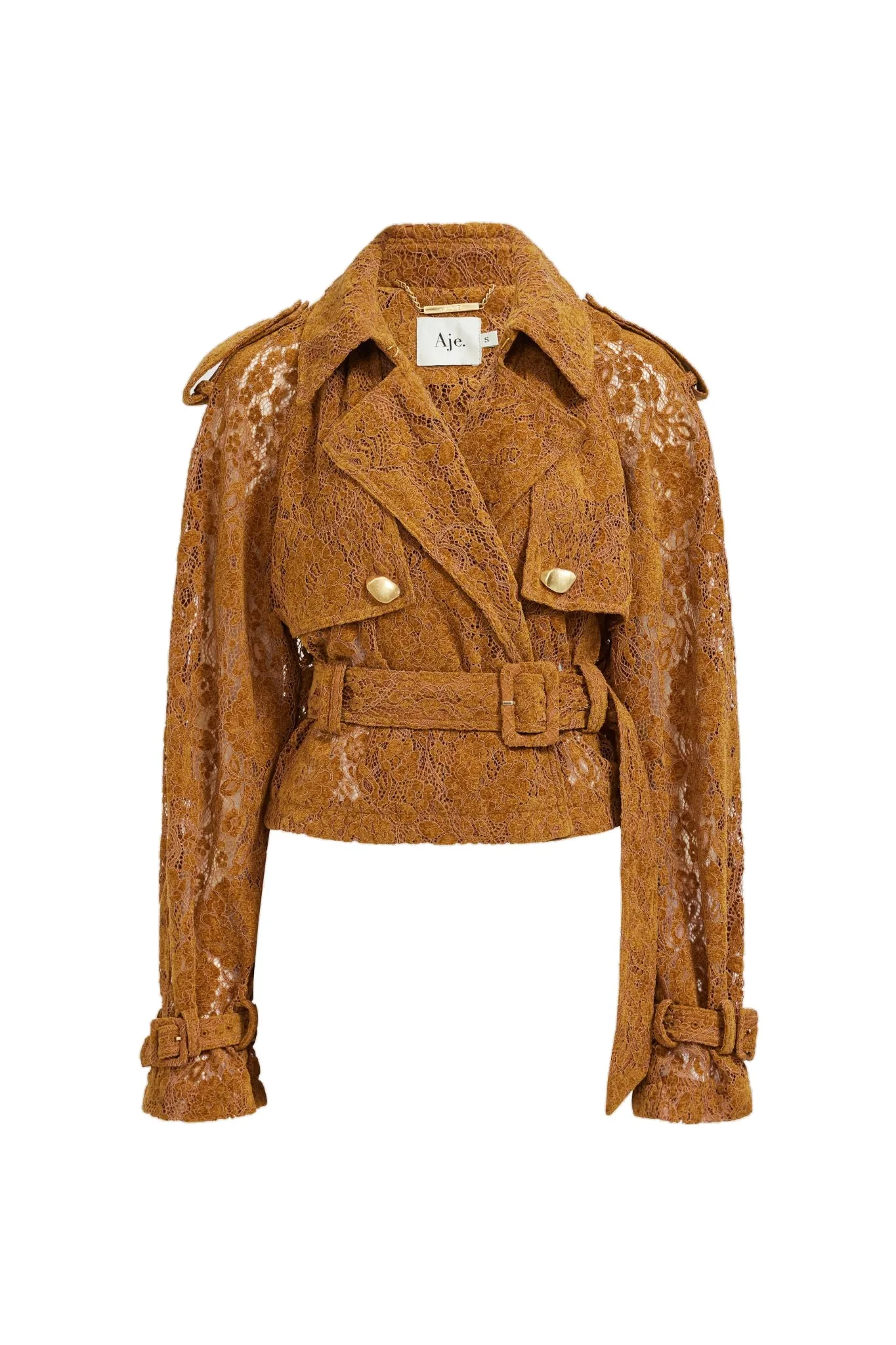 Aje Florence Lace Cropped Jacket Australia Signature Jackets – Luxury Shoes Aje Florence Lace Cropped Jacket