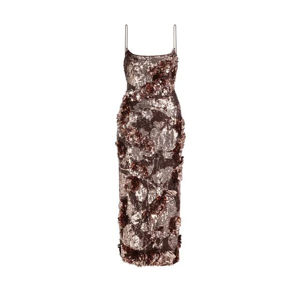 Aje Halo Midi Sequin Dress