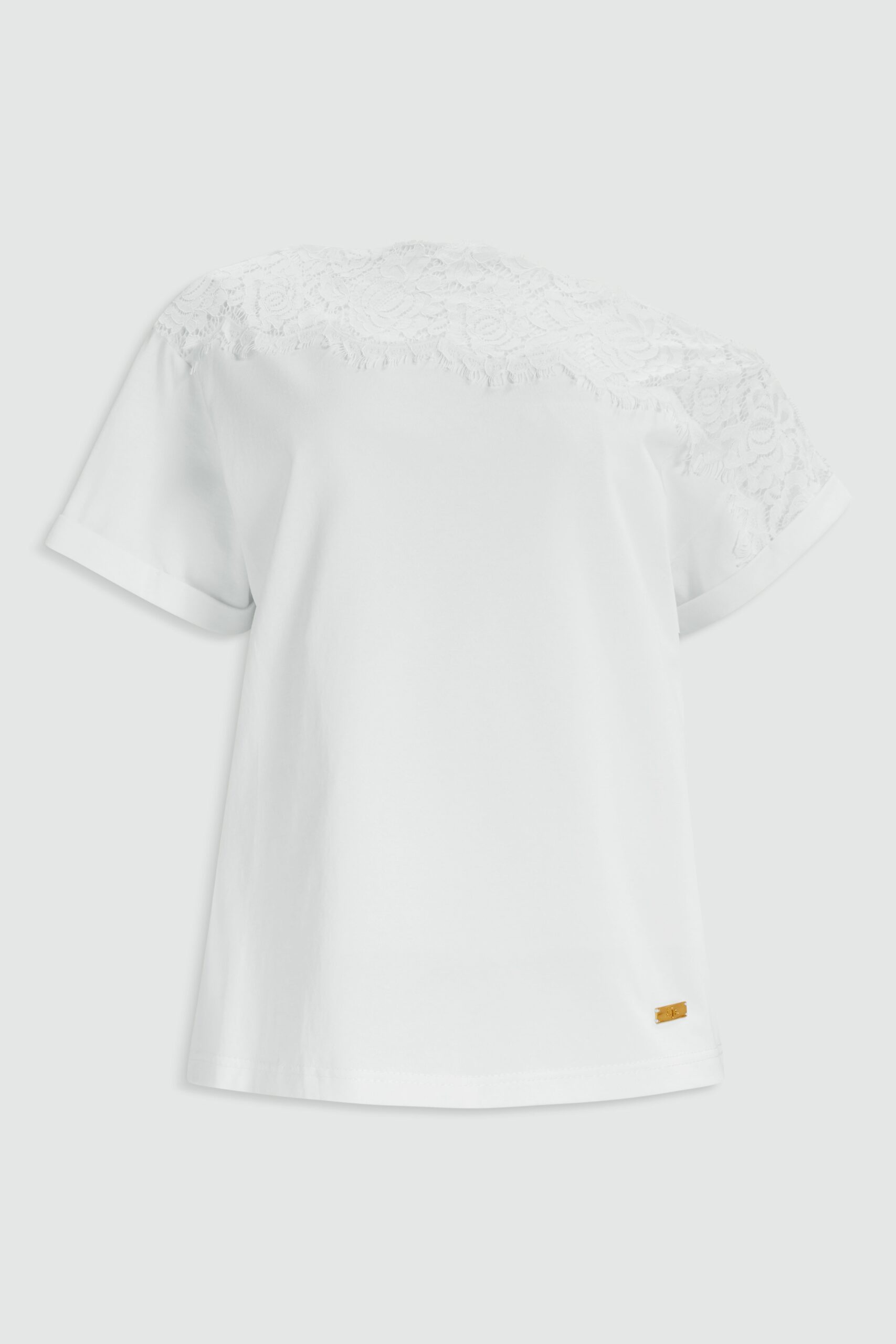 Aje Ivana Lace Neck Tee Australia Signature Tops – Luxury Shoes Aje Ivana Lace Neck Tee