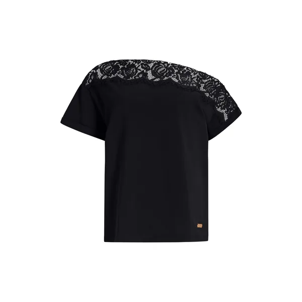 Aje Ivana Lace Neck Tee